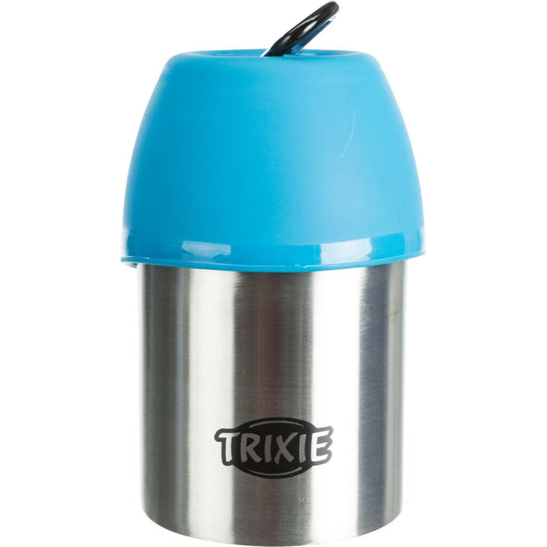 Bottle with drinking bowl