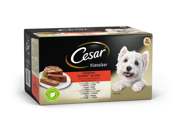 Cesar Wet Food Classic Selection, 8 x 150 g