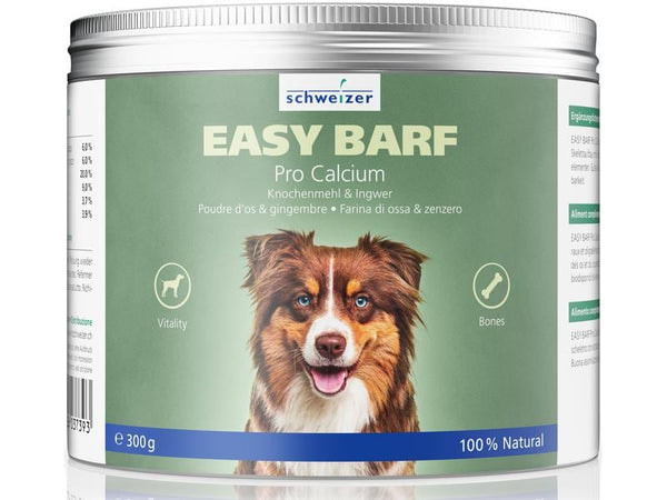 Eric Schweizer Dog Food Supplement Easy Barf Pro Calcium Powder, 300g