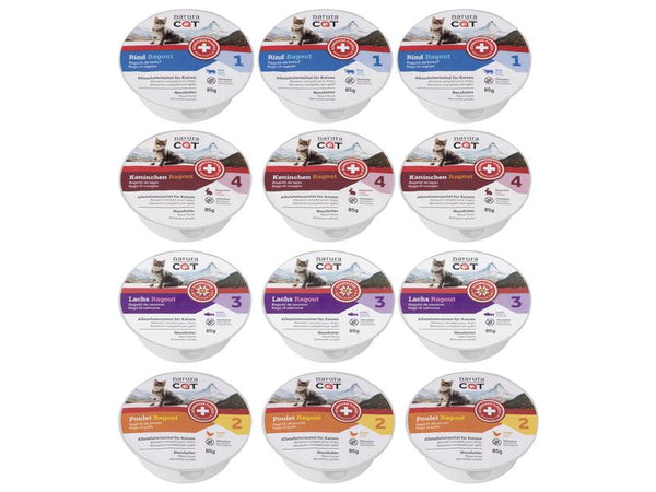 naturaCat Nassfutter Mulitpack Ragout, 12 x 85g