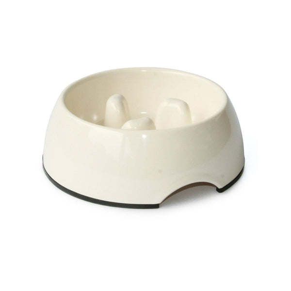 Anti-sling melamine dog bowl