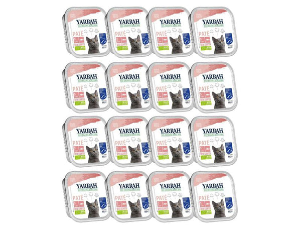 Yarrah organic wet food PatÈ with salmon 