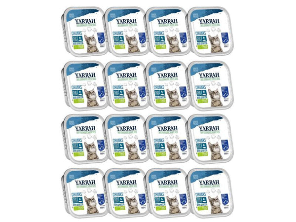 Yarrah Organic Wet Food Chunks with Chicken and Fish 