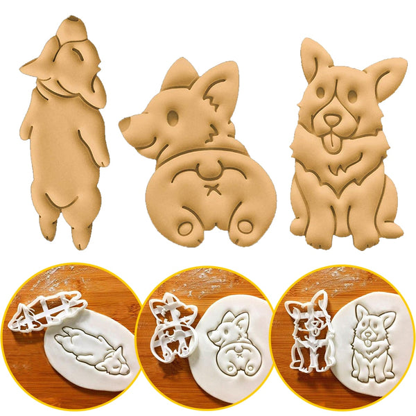3-Piece Cookie Cutter DOG