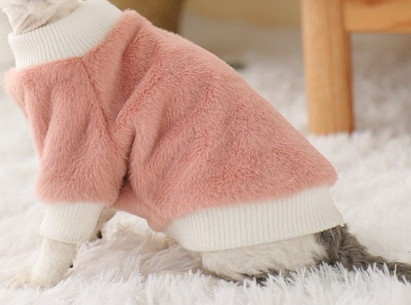 Fleece sweater for Sphinx cats