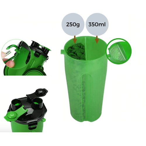 Travel bottle including travel bowl