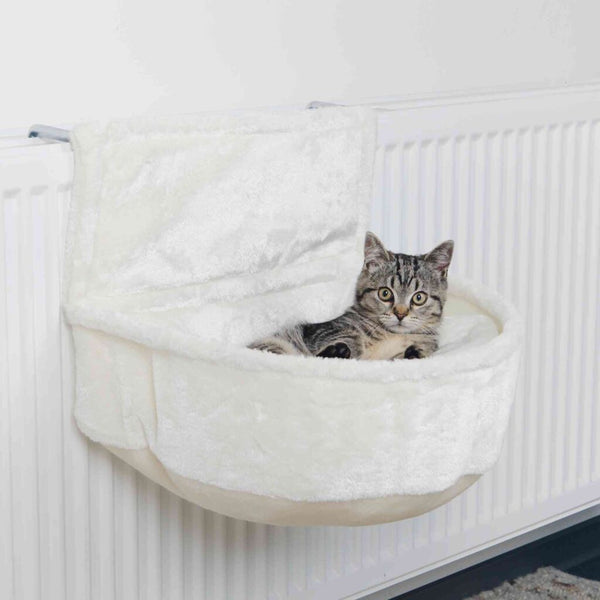 Cuddly sack for radiators, short-haired plush