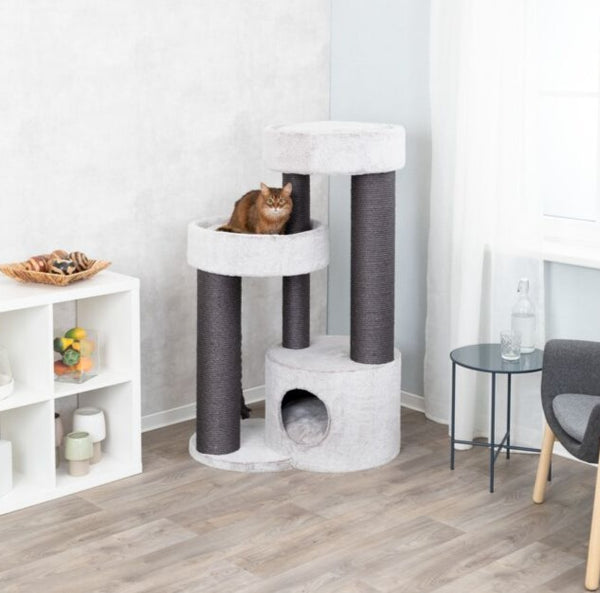 Cat tree XXL Michele, 133 cm, light grey