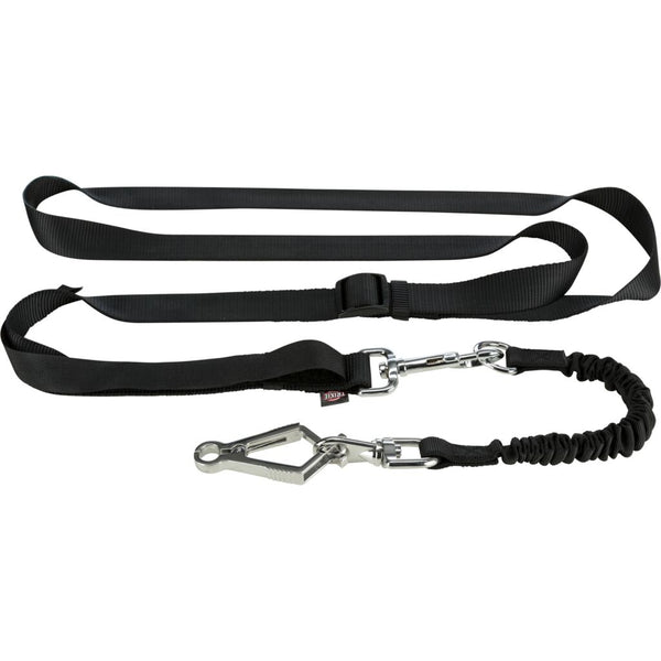 Bike &amp; Jogging Lead 1.00-2.00m/25mm Black