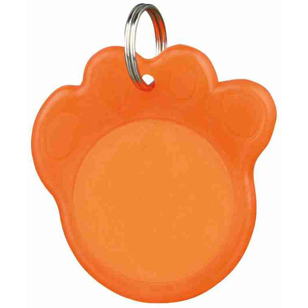 6x address tag, phosphorescent, ø 3.5 cm, orange