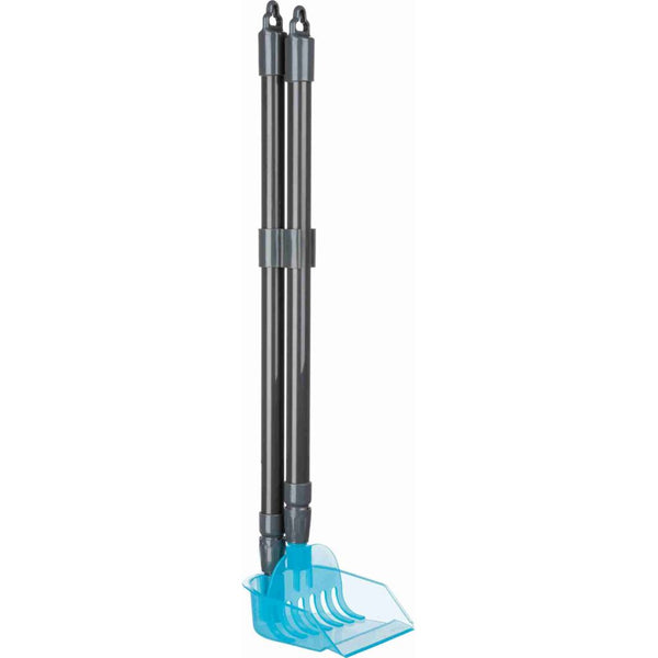 Dustpan with Rake 57-102cm Grey/Blue