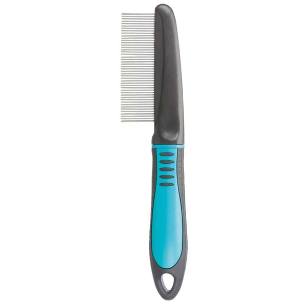 Comb, fine, plastic/metal tines, 22 cm