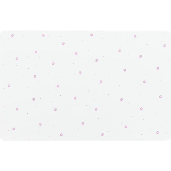 6x bowl mat paw, 44×28 cm, white