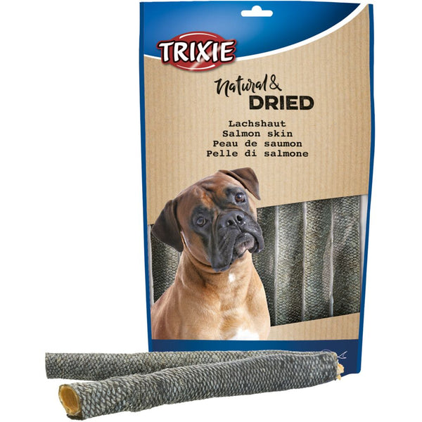6x salmon skin, dried, 150 g