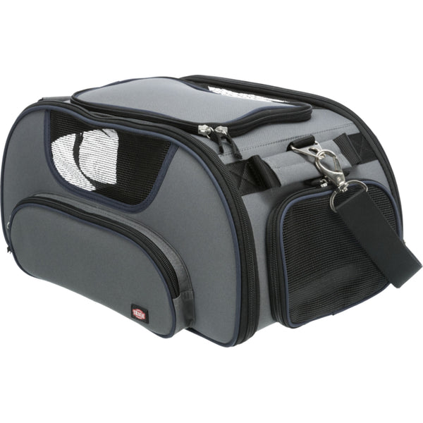 Airline bag Wings, 28 × 23 × 46 cm, grey/blue