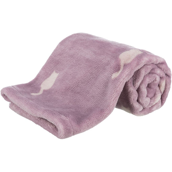 Blanket Lilly, plush, 70 × 50 cm, berry
