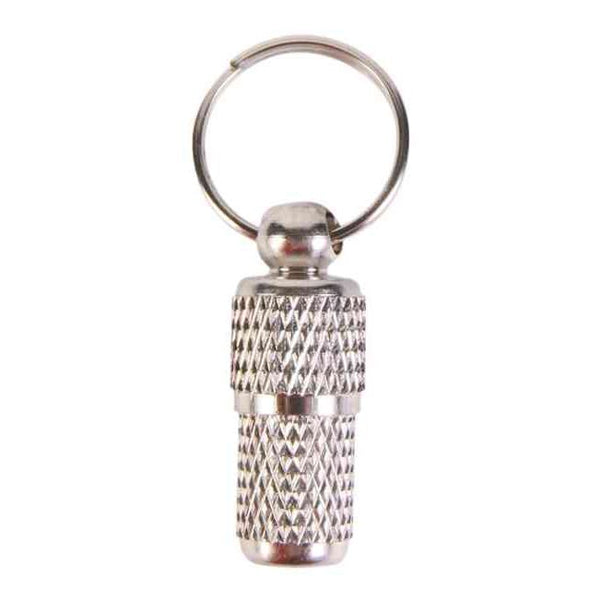 6x address tag, metal, chrome-plated