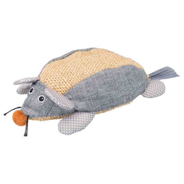 Mouse XXL, sisal/fabric, catnip, 30 cm