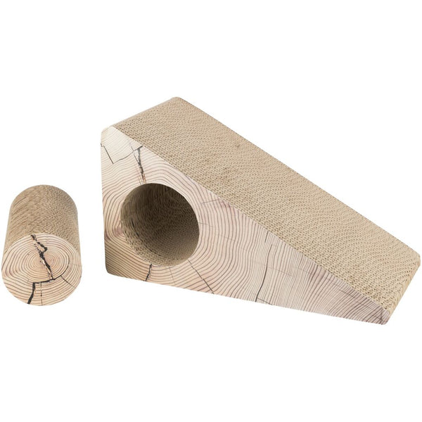 Scratching ramp, 2 parts, cardboard, catnip, 44 × 23 × 21 cm