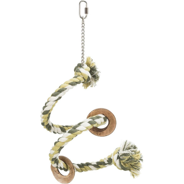 Rope seat spiral, flexible, with screw attachment, 50 cm/ø 21 mm