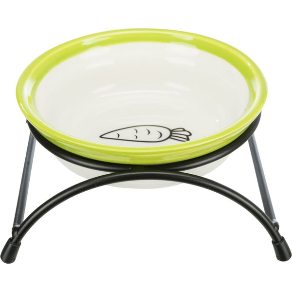 3x bowl with holder, ceramic/metal, 0.3 l/ø 13 cm