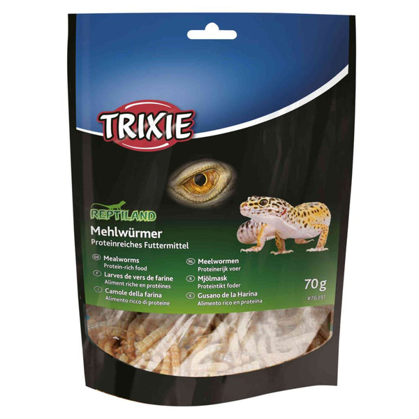 6x mealworms, dried, 70 g