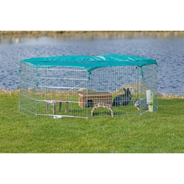 natura outdoor enclosure with protective net, metal, ø 210 × 75 cm