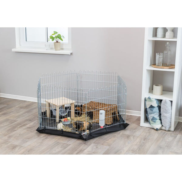 natura floor for outdoor enclosure, black