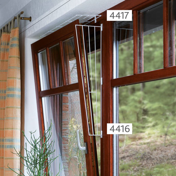 Protective grille for windows, side panel, 62×16/8 cm